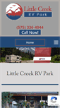 Mobile Screenshot of littlecreekrvpark.com